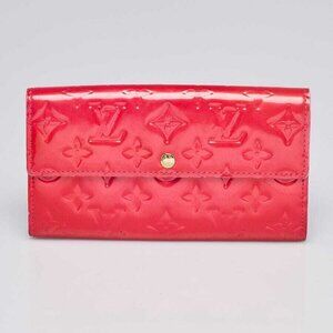 Louis Vuitton Rose Pop Monogram Vernis Sarah Wallet